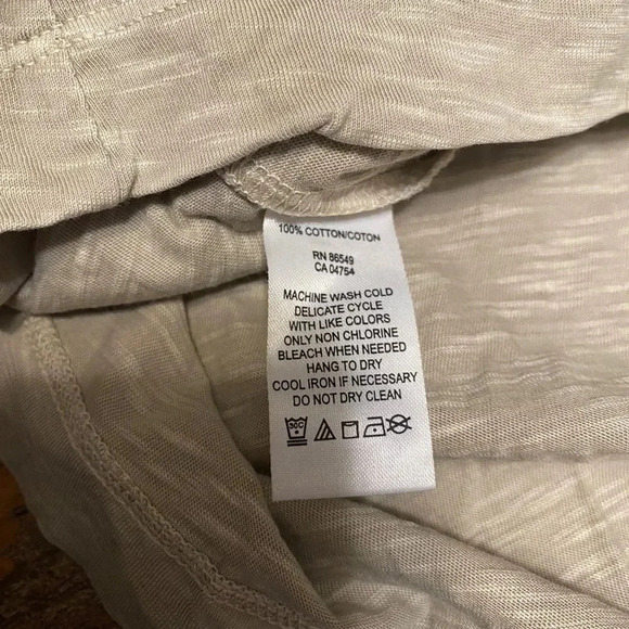 Tommy Bahamas Relax Tan Drawstring Casual Jersey Dress - Picture 6 of 8